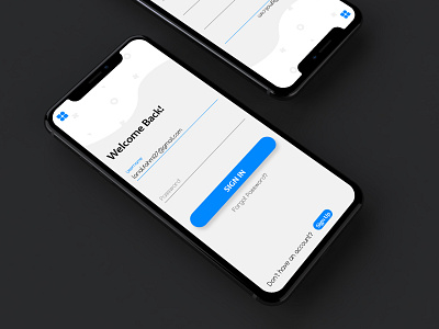 Loginpage App Concept app ios ui