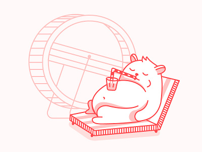 Brake Time animal brake cute hamster wheel work