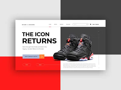 kickasskicks landing page adobexd kicks landing design landing page menimal shoes uidesign ux ui ux design website