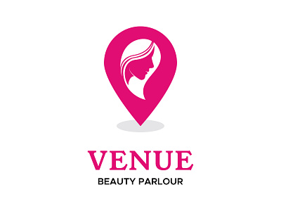 Venue - Beauty Parlour beauty beauty logo location location based logo logo design logo identity