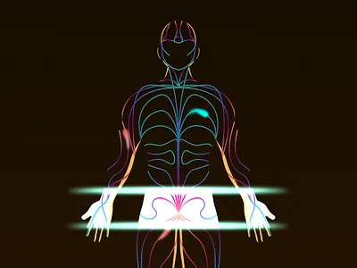 Body Scan Meditation Illustration illustration
