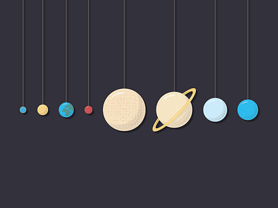Solar System adobe illustrator adobe illustrator cc astronomy blue design earth graphic design illustration jupiter mars mercury neptune planets red saturn solar system textures uranus vector venus