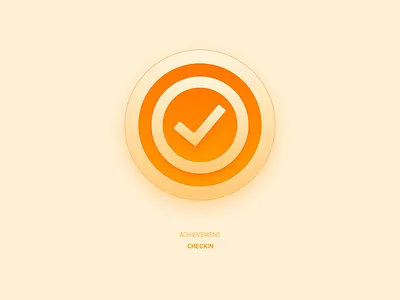 Achievement Badge - Checkin achievement sketch ui