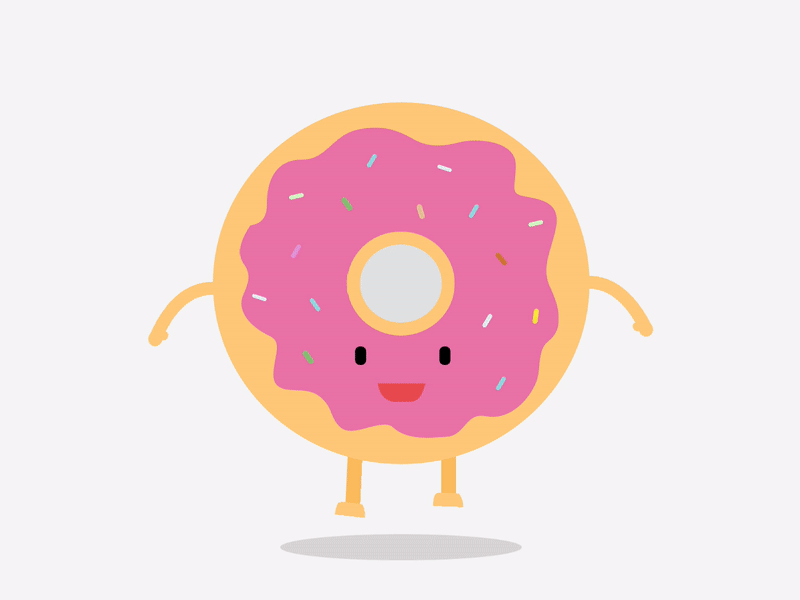 Don(u)t jump animation donut illustration illustration art motiodesign motion motion animation motion art motiondesign