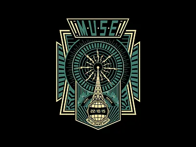 Muse - Transmission apparel band design fashion graphic tee illustration merch merchandise design muse poster tshirt vector
