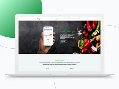 Haseel Mobile app app design landing page mobile app mobile app design ux website