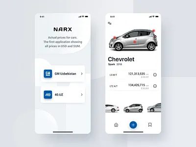 Avto Narx redesign animation auto branding car dark dashboard ecomerce icon illustration logo material rent car shop typography ui ux vector