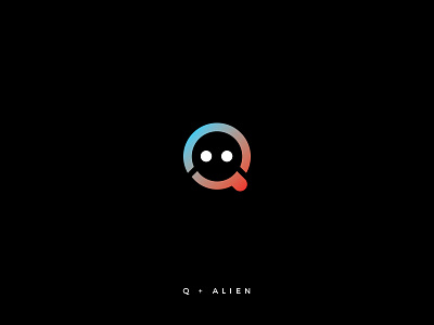 Qrius Mark alien brand branding icon logo q typeface