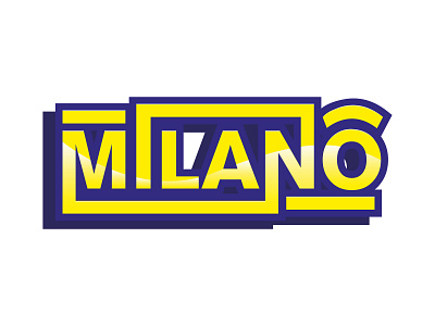 MILANO Snapchat Geofilter app art clean design flat graphic design illustration illustrator lettering minimal mobile sketch type typography vector web website