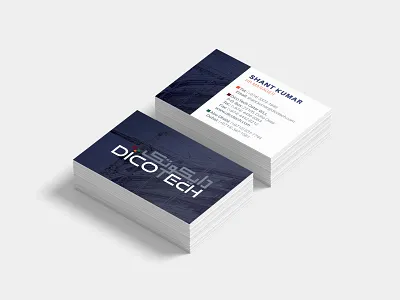 DicoТech Business card Concept branding branding and identity business card business card design stationery stationery design