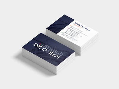 DicoТech Business card Concept branding branding and identity business card business card design stationery stationery design