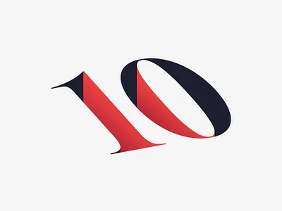 Que des numéros 10 dans ma team 10 hole numbers red and black type typo typography