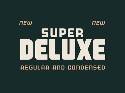 Super Deluxe Typeface 40s design editorial font fonts retro type typeface typography vintage