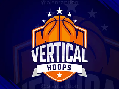 Vertical Hoops graphic design logo