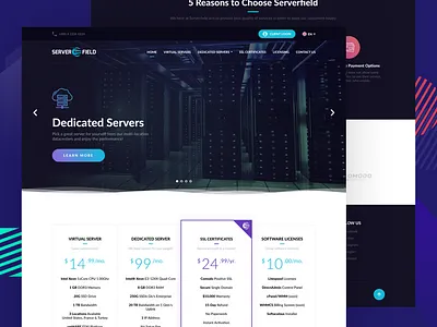 Serverfield cloud enterprise gradient hosting ui web