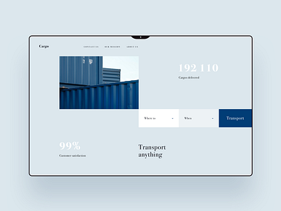 Transportation company website hi res luxury ui ux web