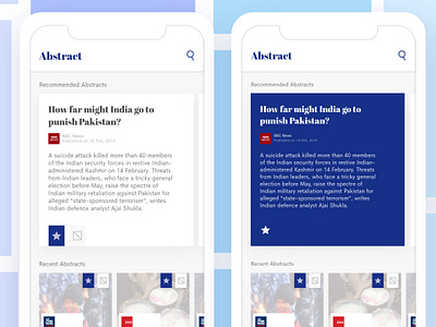 News Reader App abstract app design article design interface ios iphone x minimal mobile app news news app news feed news reader newsstand reader ui user experience user interface ux