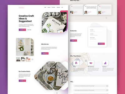 Craft Website craft website deepa uiux design uxd technologies