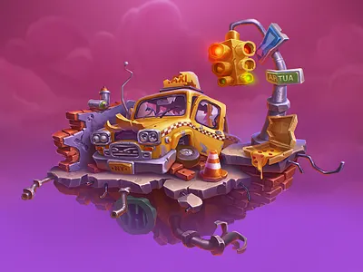 Artualypse apocalypse artua concept design fun art futuristc game game art game design illustration island post apocalypse warms