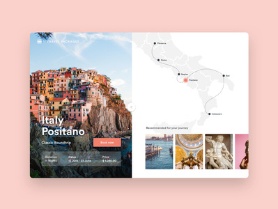 Travel Italy bookings screens travel travel pack ui ux design ui design ux design