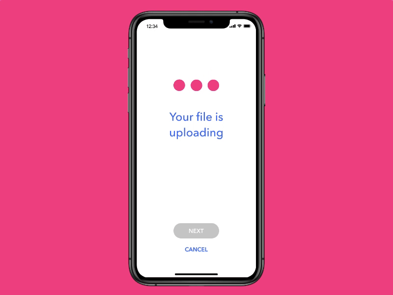 File Upload #dailyui 031 031 blue dailyui mobile pink ui upload
