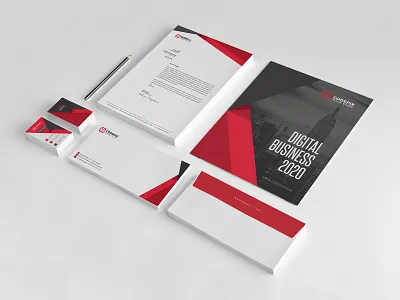 Branding Materials Design a4 branding business business letterhead clean corporate corporate identity corporate letterhead envelope folder identity letter letter head letterhead invoice letterhead new letterhead pad letterhead template letterhead word official pad