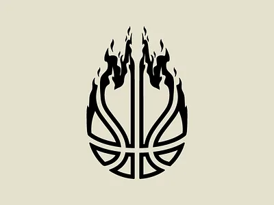 Basketball flame basketball fire flames hoops nba sports