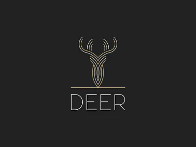 deer animal brand branding challenge coasters dailyicon deer deer logo design icon iconaday identity illustration illustrator line art logo sticker sticker mule style vector
