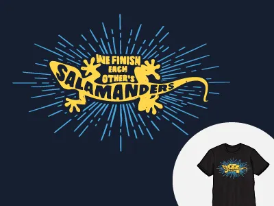 Salamander T-shirt ai design graphic graphite illustration salamander t shirt design t shirt graphic vector