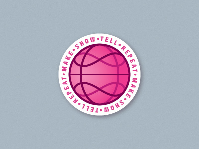 Infinity Dribbble Coaster bar circle coaster dirbbble ball dribbble dribbble meetup drinking infinity make pink playoffs rebounds repeat showcase sticker mule tell