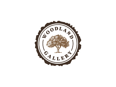 Wood land classic logo tree logo vintage logo wood woodworking