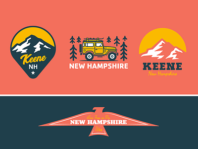 Retail 047.5 - Keene, Nh Colorfied apparel design apparel graphics bird eagle jeep logo mountains nature new hampshire outdoors t shirts