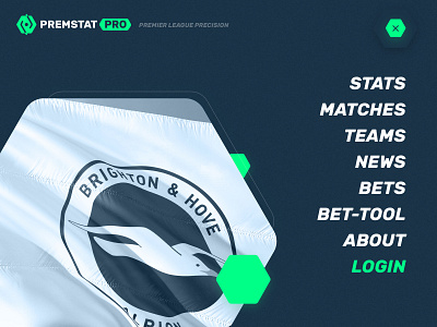 Premstat Web Menu app blue dark grain green hamburger interface league light menu premier premier league stats teams ui ui ux design ux vector web webdesign