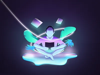 Chillin' Place Shot art brush colorful design fluid gradients illustration illustrator lights noise photoshop shadows vector