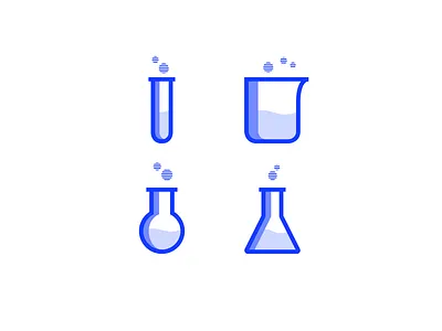 Chemistry - Icon Design Excercise artwork design experimental flat graphic design icon illustration minimal vector