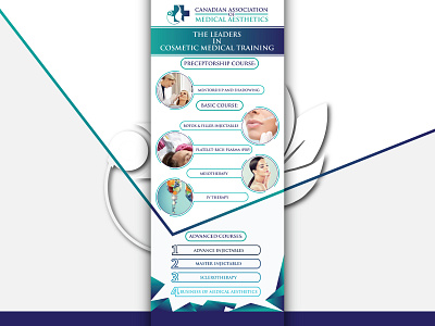 Medical Aesthetics Rolling Banner 2 aesthetics banner banner ad banner design blue branding design medical minimal presentation design rolling rolling banner typography