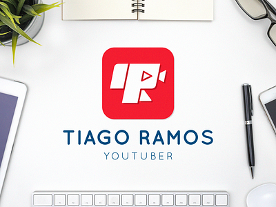 Youtuber Logo Design branding camera film google identity influencer letter r letter t logo play button record red rejected smart logo tech tech logo tecnology videos youtube youtuber