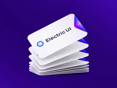 Electric UI aiste brand agency brand architect brand strategy branding business card dynamic dynamic identity dynamic logo electric energy gradient gradient logo identity lighting logo mark start up tieatie ui ux design uidesign