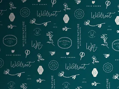 Branding elements branding emblem floral flower illustration logo seal