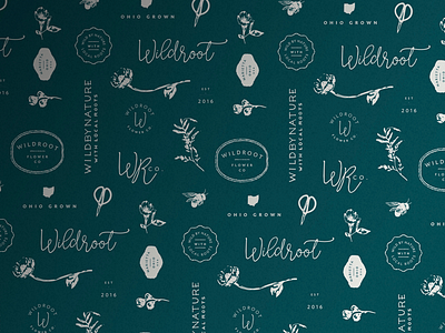 Branding elements branding emblem floral flower illustration logo seal