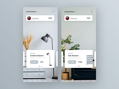 Interior Design App app art dailyui design dribbble interaction interface interior ui uidesign ux