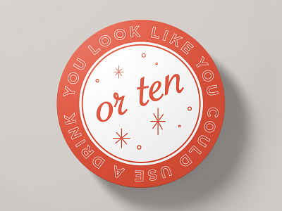 Ten Drinks alcohol booze coaster drinks drunk typogaphy vector