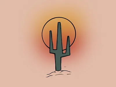 Desert sunsets coachella desert graphic design graphic designer illustration procreate