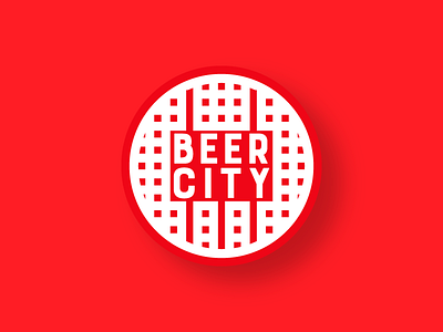 Beer City Coaster #stickermule #giveaway art artwork beer blocks city coaster designgraphic geometric giveaway modern rebound stickermule typorgraphy