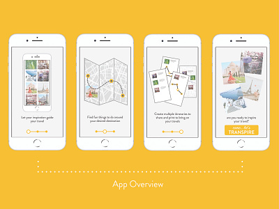 Onboarding for a travel app 'Transpire' adobe suite app designer design illustration illustrator indesign mapping app onboarding screens photoshop prototyping sketchapp transpire ui ui design user experience design user experience researcher ux ux ui ux design vector