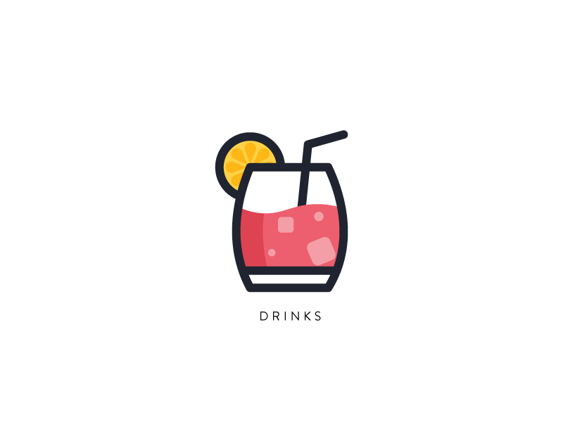 Drinks art beverage dribbble drink flat flat design food glass icon iconography icons illustration illustrator juice logo playoff playoffs process summer vector