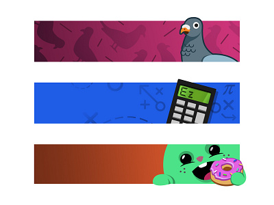 Rocket League Banners calculator flat illustration photoshop pigeon rocket league vector