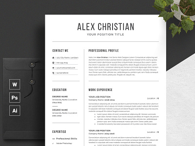 Professional Resume Template a4 clean creative resume cv design elegant resume female resume free resume template letter minimalist modern resume portfolio portfolio resume professional resume clean resume cv resume design resume word teacher resume typography