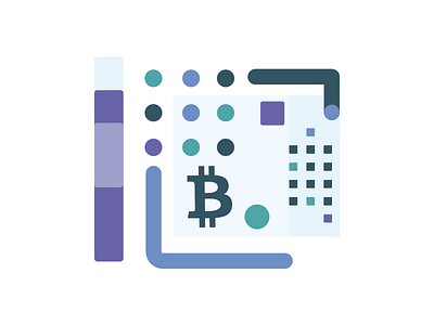 Scrapped Explorations abstract bitcoin blockchain geometric pastel qr shapes tech