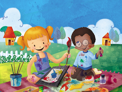 Art work... 2dcartoon animation branding childrensbookillustration design fun time illustration illustration art logo ui